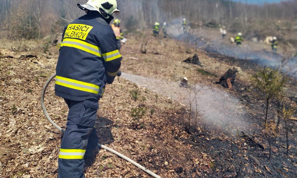 Hasiči Halenkov v lese