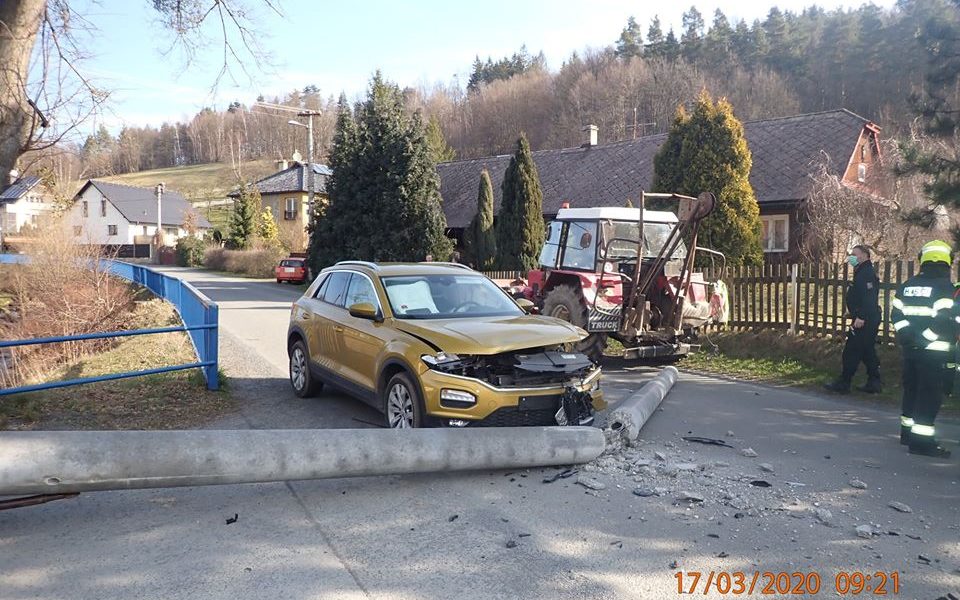 dopravní nehoda Zubří