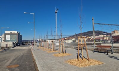 Dokončení komunikací a parkovacích ploch za nádražím.