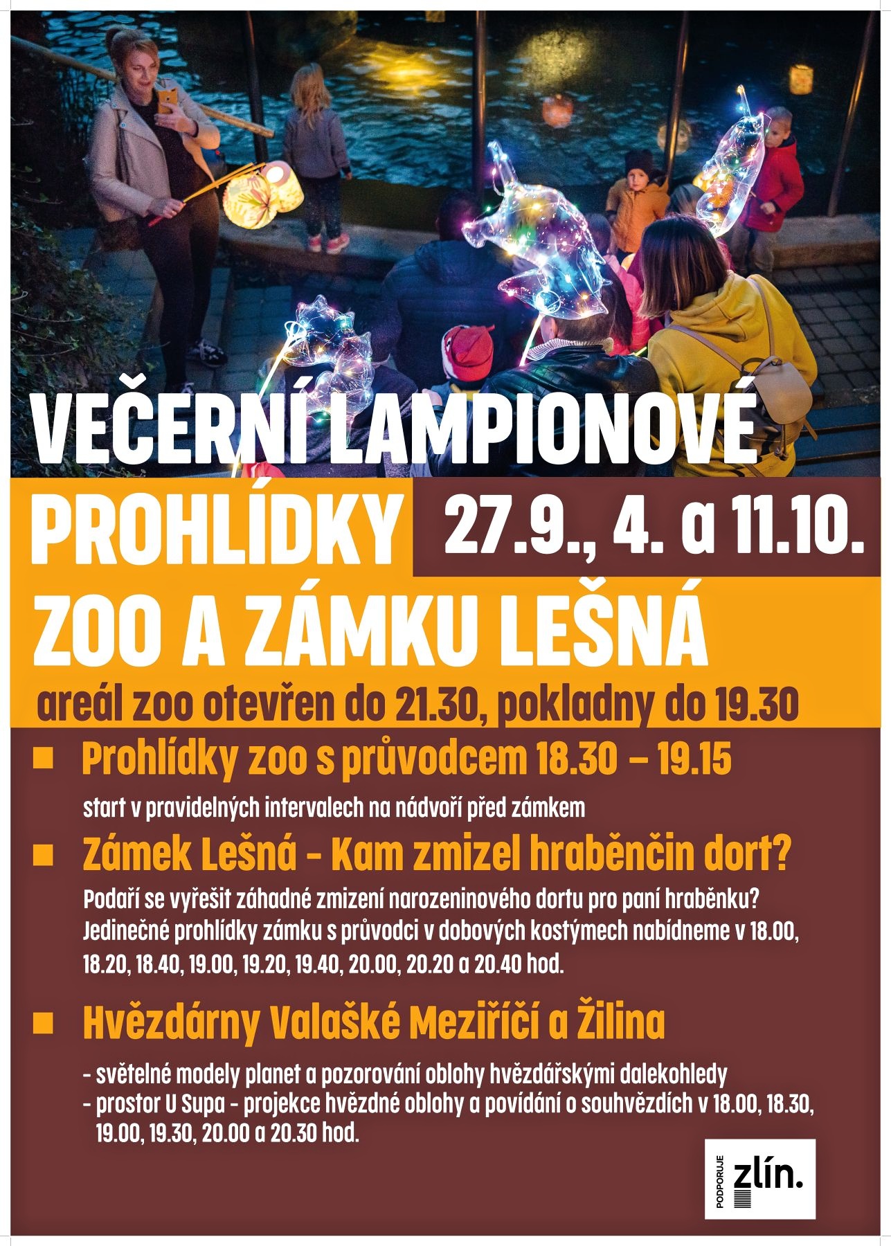 Program večerní prohlídky