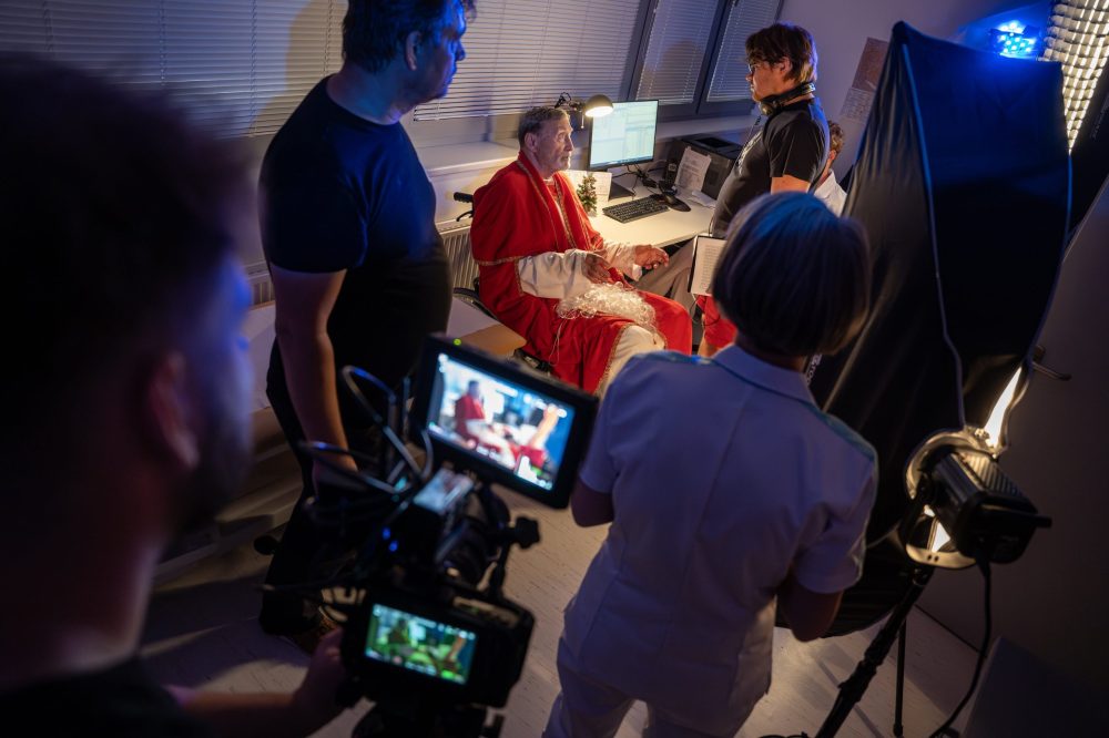 Ve Vsetínské nemocnici natáčel filmový štáb.