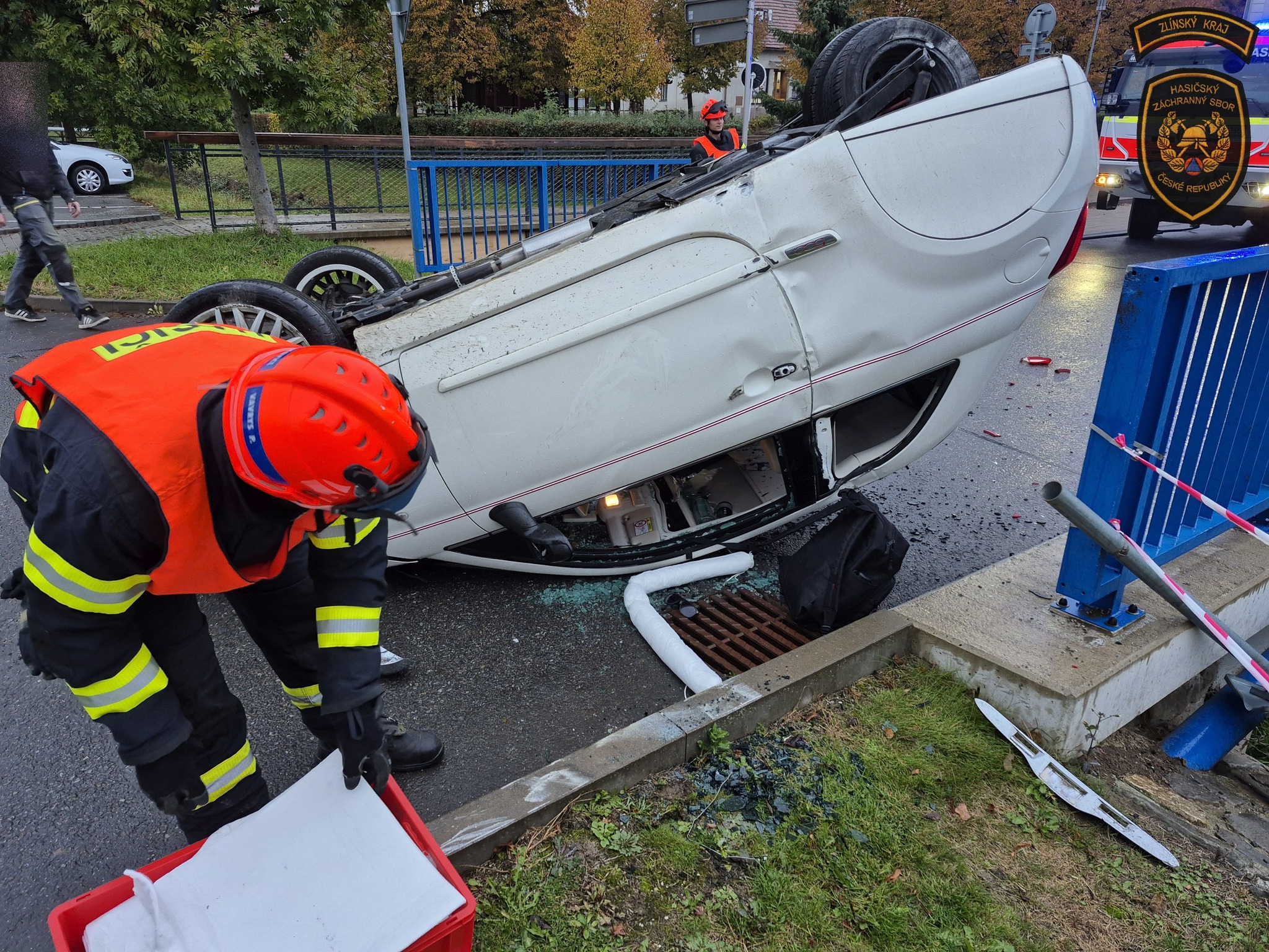 Jedno z aut po nehodě.