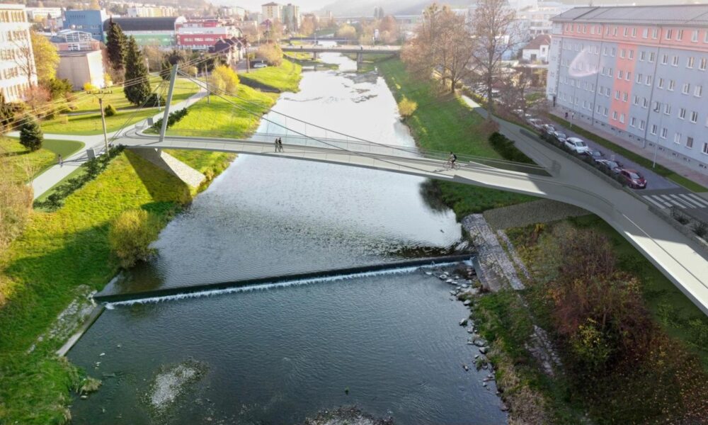 Vsetín začne stavět novou lávku přes Bečvu bez podpěr