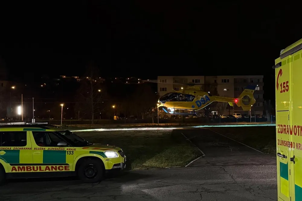 Záchrana vážně opařeného mladíka.