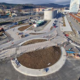Nová okružní křižovatka u nemocnice ve Vsetíně