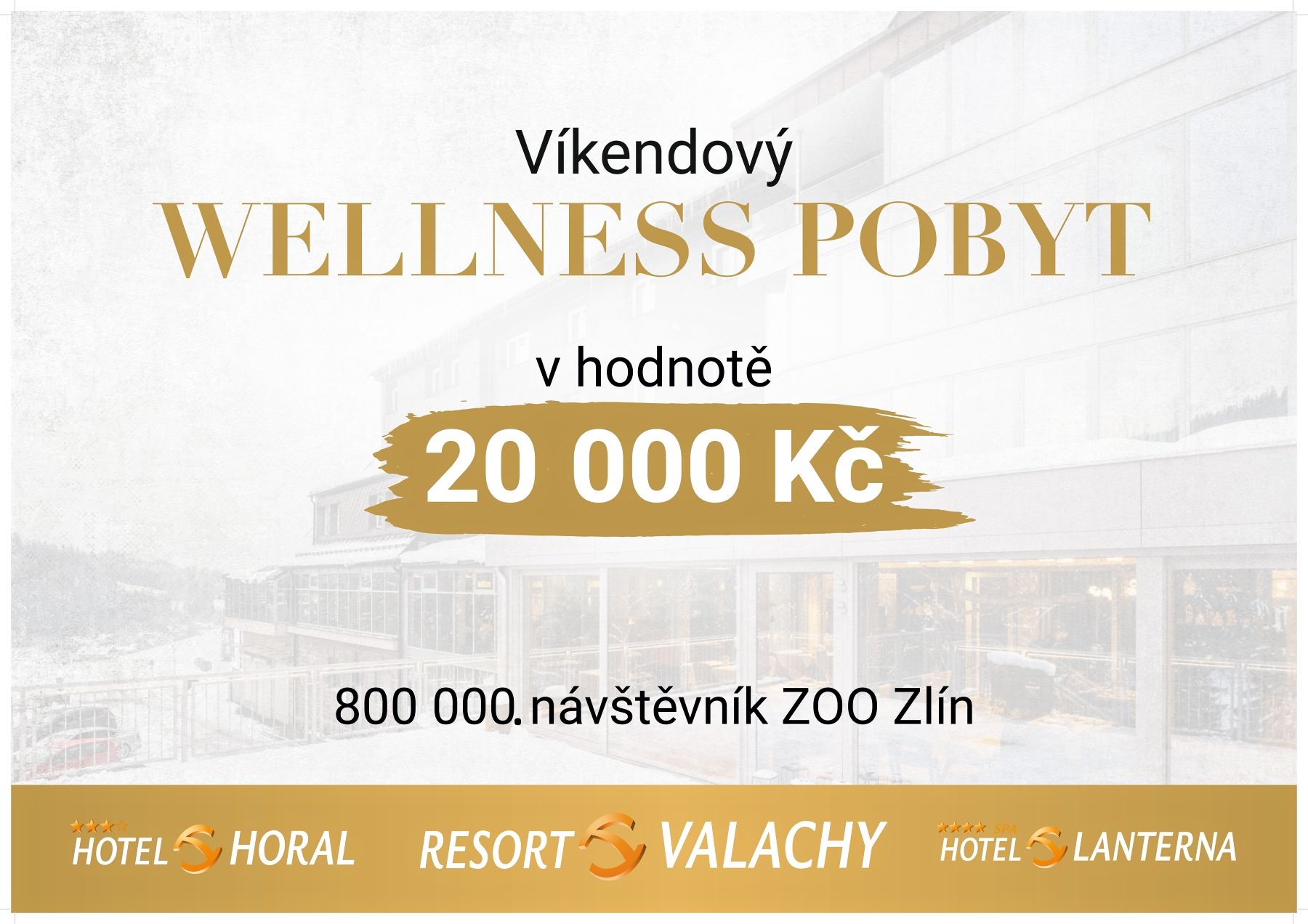 Pro jubilejního návštěvníka je navíc připraven výjimečný dárek, který vznikl ve spolupráci s Resortem Valachy Velké Karlovice.