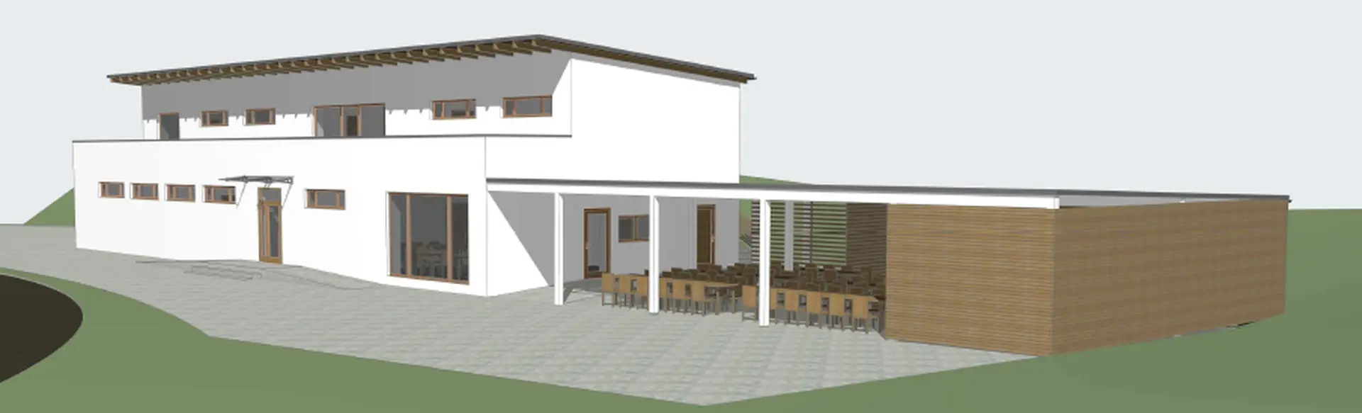 Vizualizace fotbalového stadionu ve Vizovicích. Foto: město Vizovice