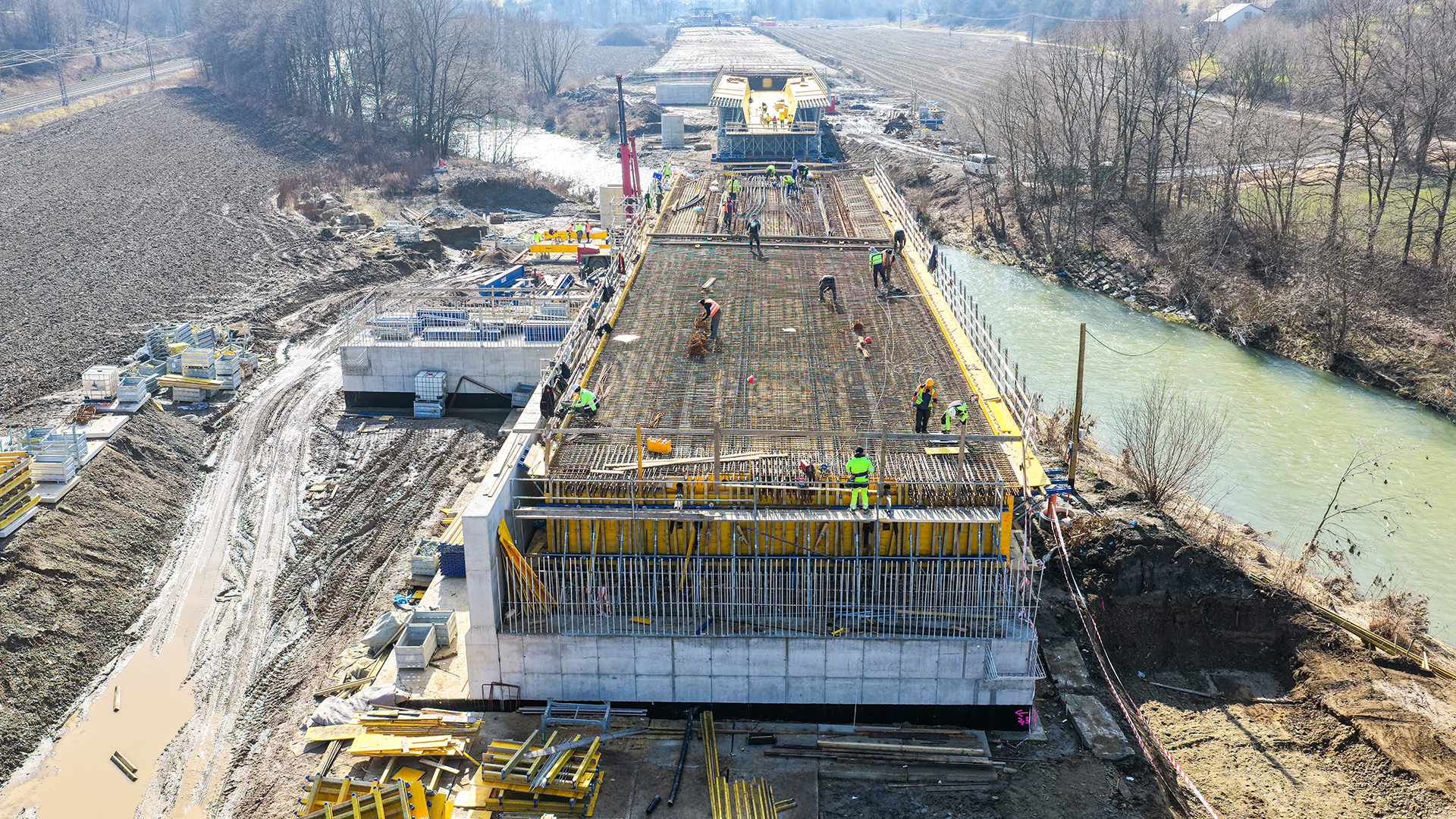 Stavba I/57 mezi Semetínem a Bystřičkou pokračuje