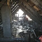 Požár střechy v Leskovci - 3.