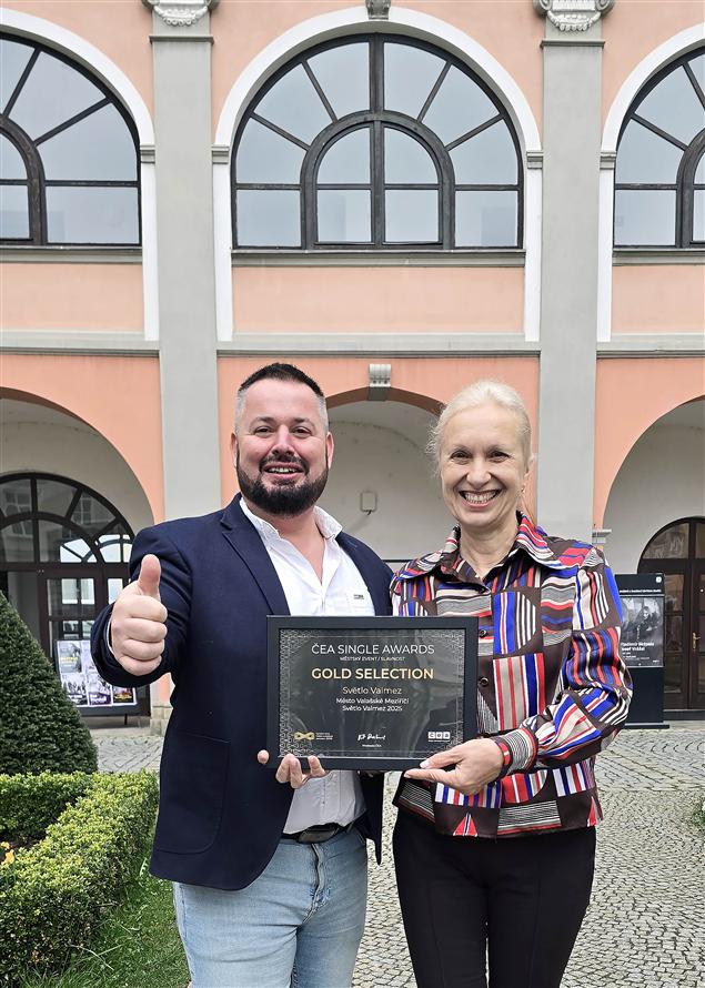 Festival Světlo Valmez získal zlato. Zdroj: město Valašské Meziříčí