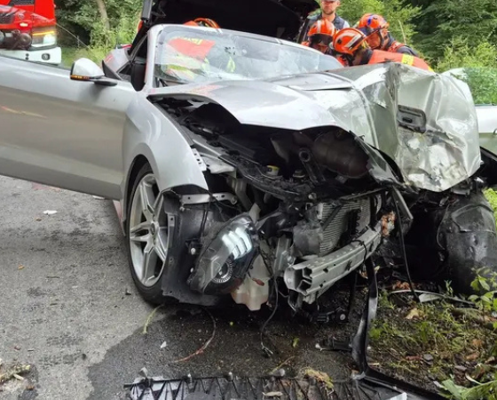 Auto u Lubné narazilo do stromu