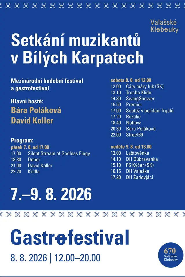 Plakát - Setkání muzikantů ve Valašských Kloboukách je zpět