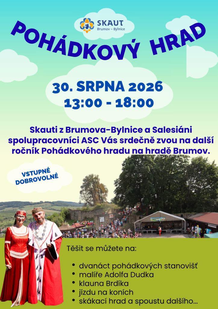 Plakát k akci - Poslední srpnový výlet? Brumov láká na hrad i muzeum