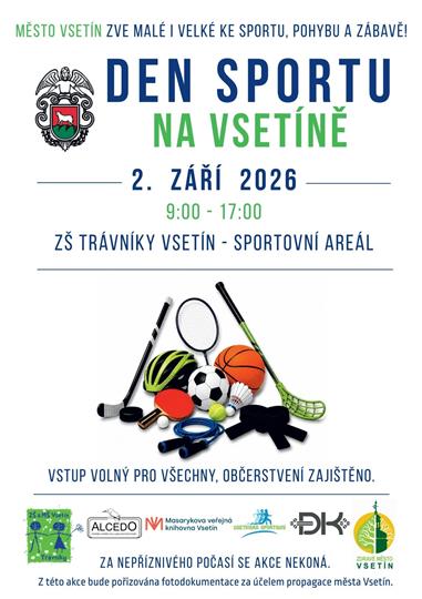 Plakát - Vsetín rozhýbe děti, den sportu nabídne desítky aktivit