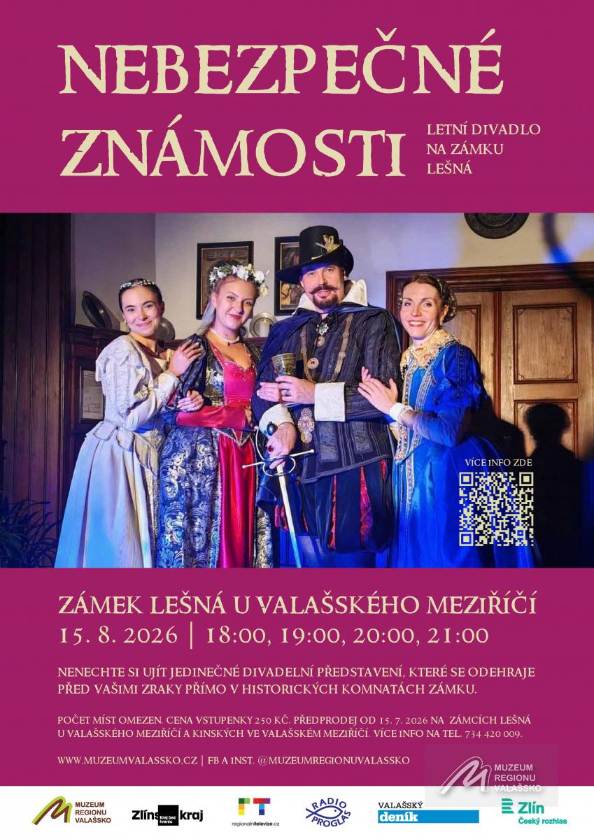 Zámek Lešná zve, příběh plný vášně a intrik