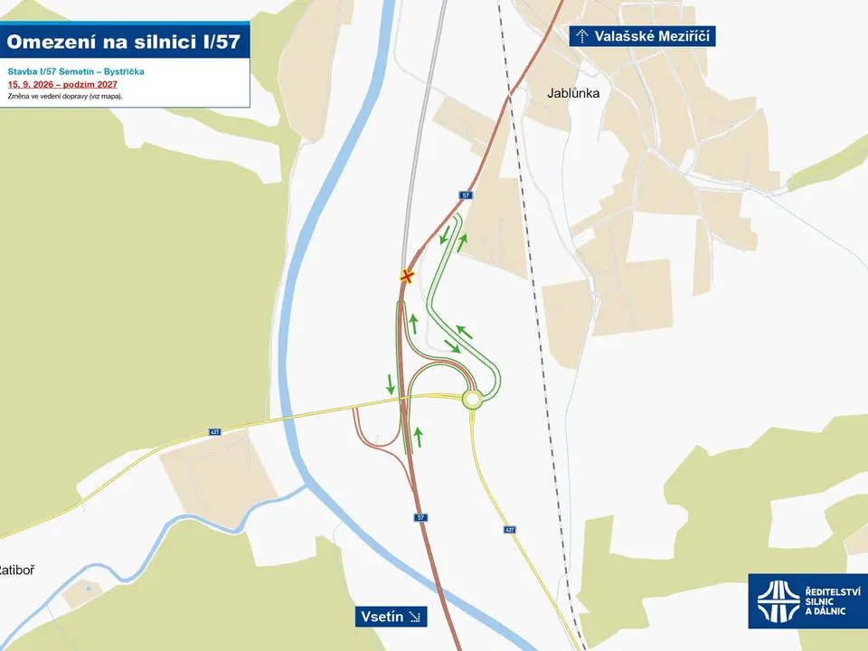 Provoz na I/57 u Ratiboře se změní, bude platit až dva roky