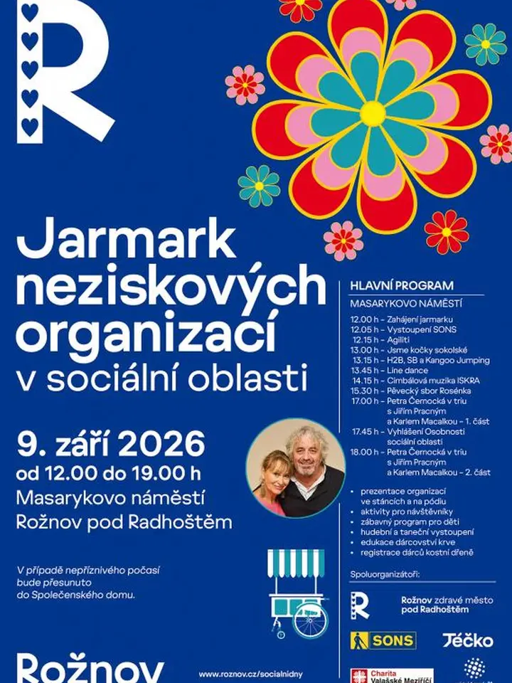Jarmark v Rožnově nabídne zábavu i šanci zachránit život