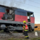Lokomotivu mezi Vsetínem a Jablůnkou zachvátil požár