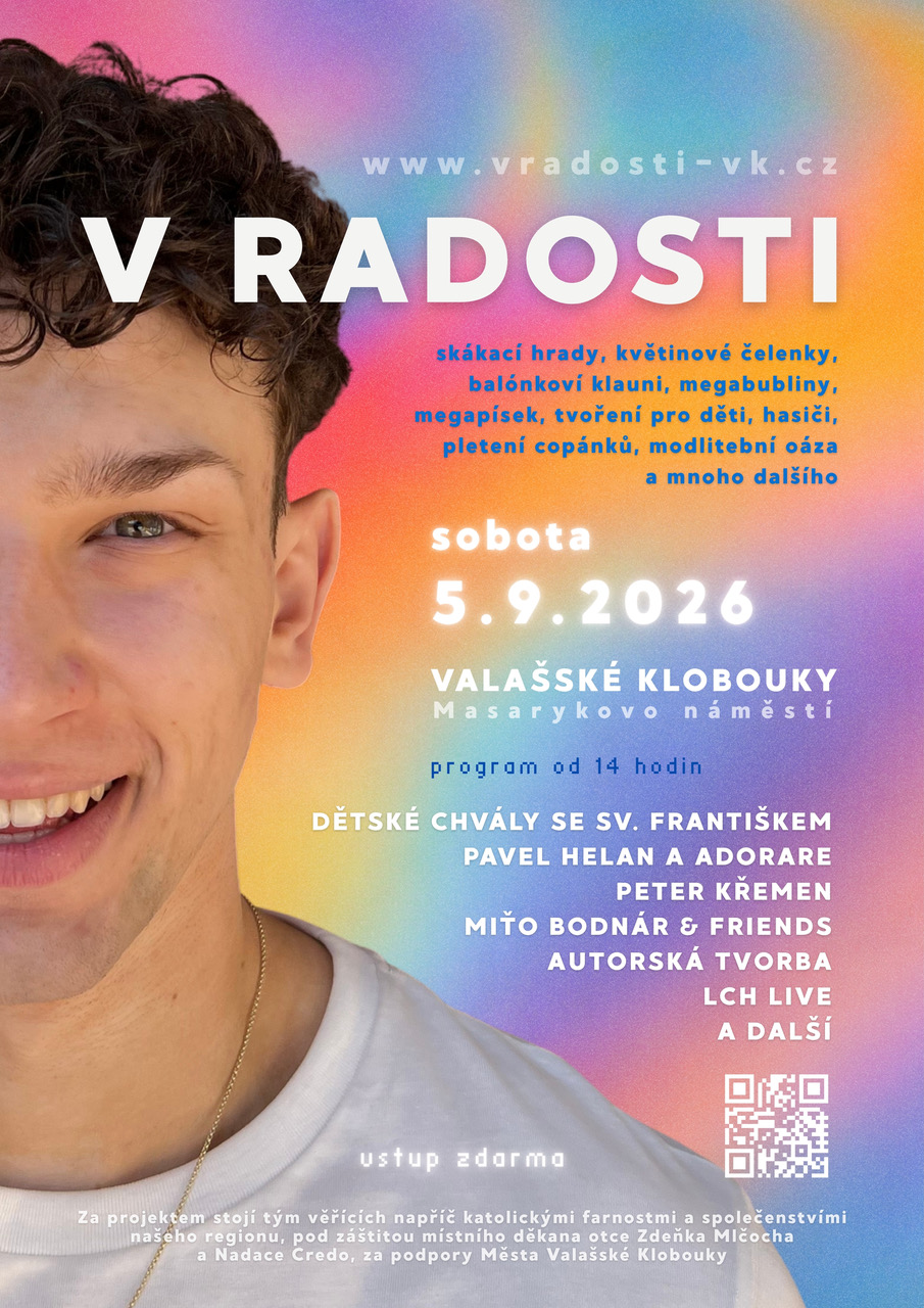 Plakát - V RADOSTI míří do Klobouk, náměstí ožije hudbou i zábavou